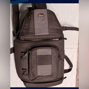 Black and Gray lopro camera Backpack